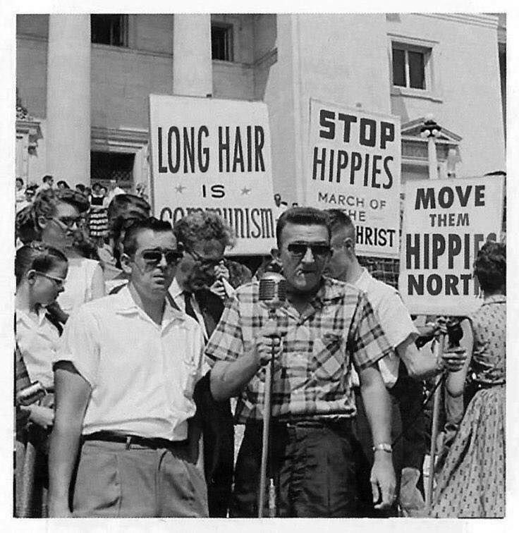 anti-hippie protest